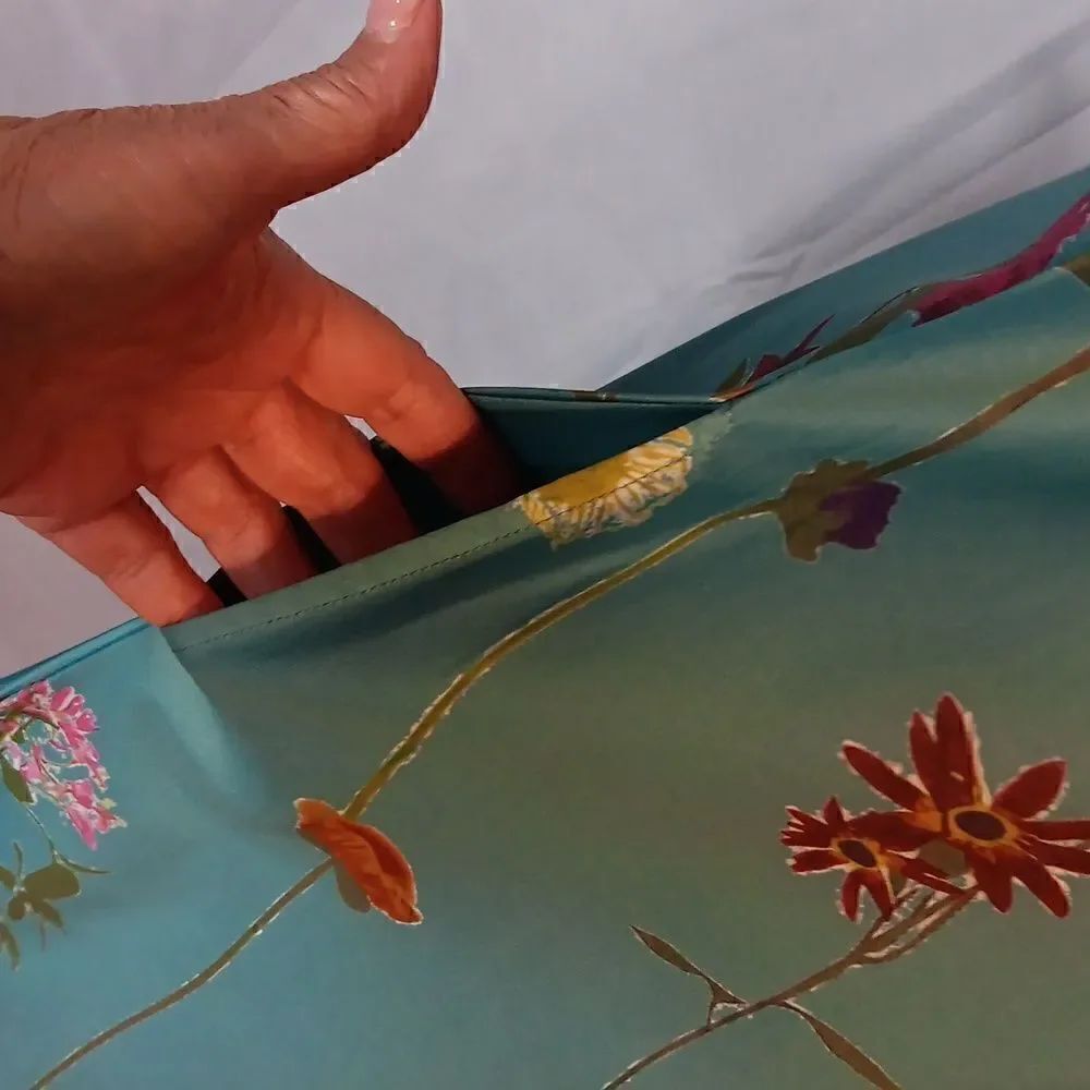 Turquoise Floral Midi Dress - Picture 5 of 7